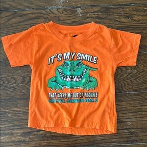 Orange Kids Graphic T-shirt